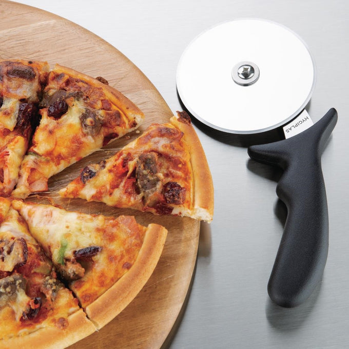 Roulette à pizza noire 102 mm - Hygiplas
