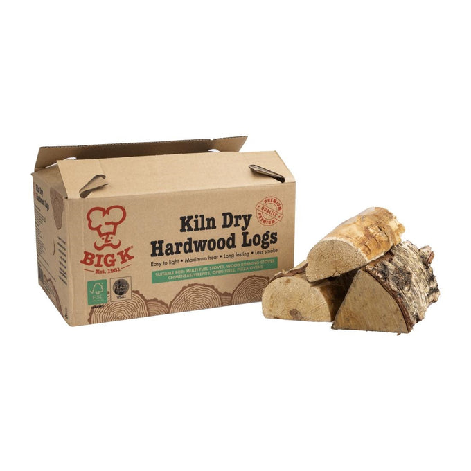 Bûches de bois dur sec 8Kg - Big K