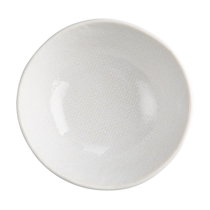 Bols Plats Denim White 160 mm (lot de 6) - Olympia