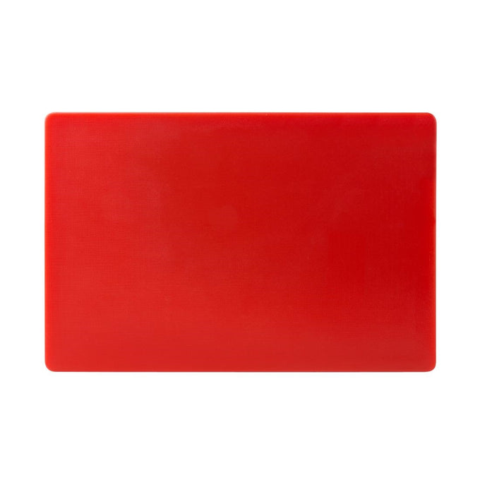 Planche à découper standard épaisse basse densité rouge - Hygiplas
