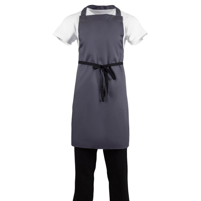 Tablier bavette anthracite - Whites Chefs Clothing