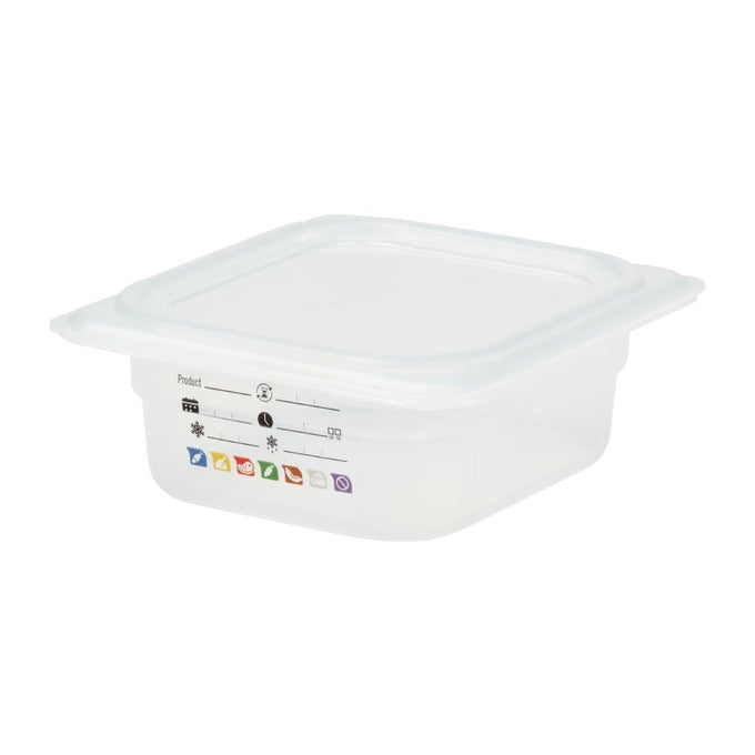 Bac en polypropylène Safetrak IML GN 1/6 65 mm - Cambro