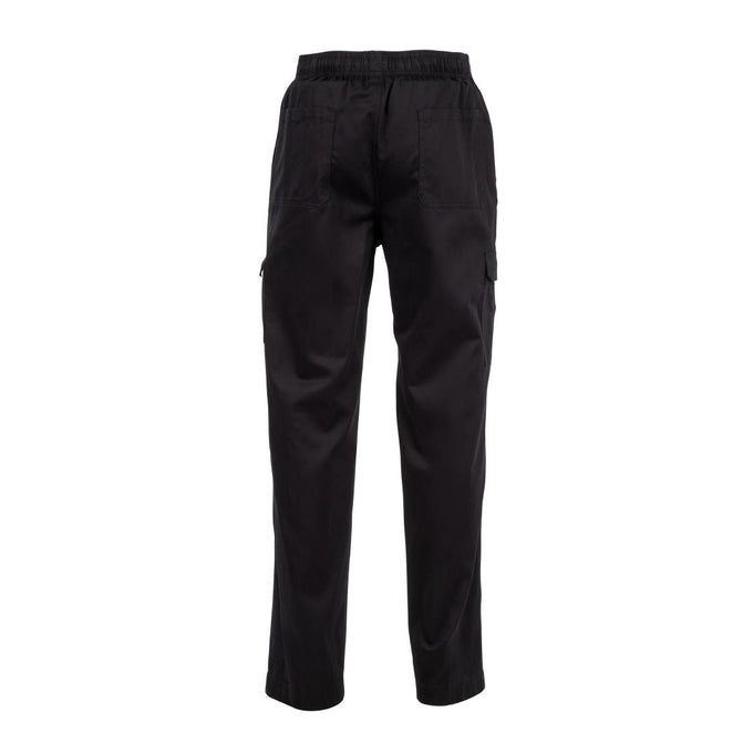 Pantalon de cuisine mixte Slim Fit Cargo noir - Chef Works