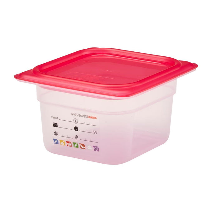 Bac en polypropylène Safetrak IML GN 1/6 100 mm - Cambro