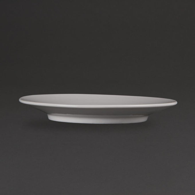 Soucoupes Élégantes Whiteware 148 mm (lot de 12) - Olympia