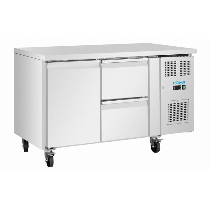 Table réfrigérée positive série U 1 porte 2 tiroirs - 314 L - Polar