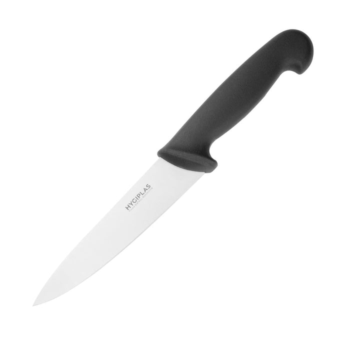 Couteau de cuisine noir 160 mm - Hygiplas