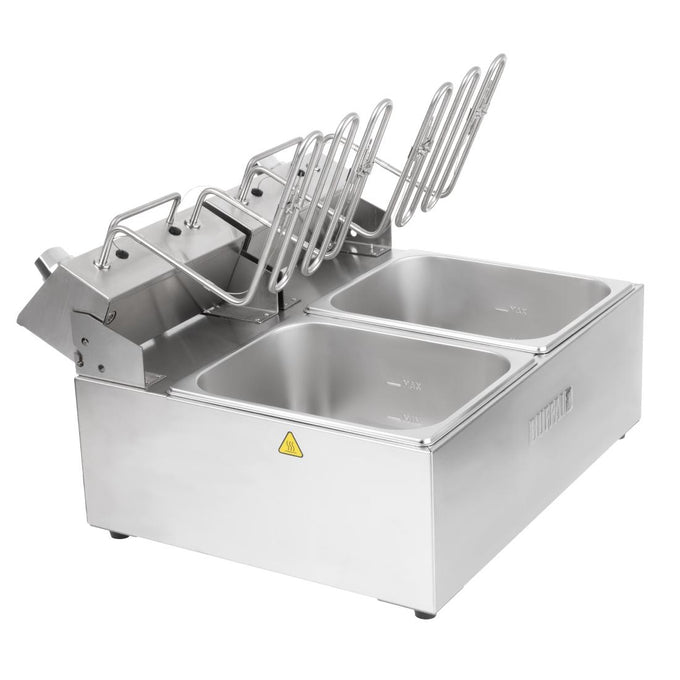 Friteuse électrique double avec minuterie 2 × 5 L - Buffalo