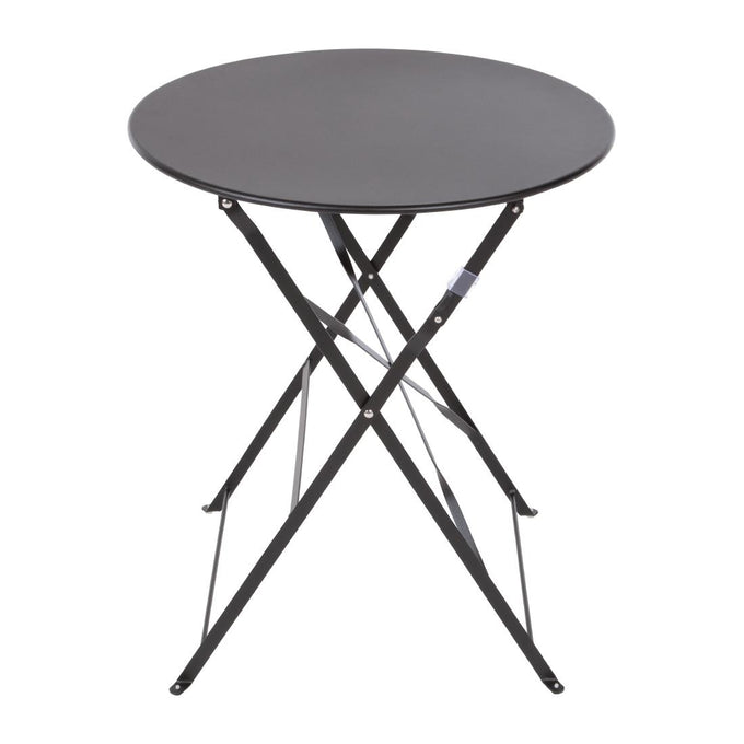 Table de terrasse en acier noire - Bolero