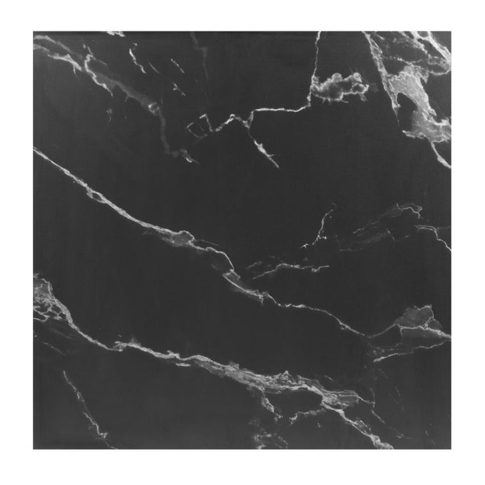 Table carrée Complete effet pierre noire 700 mm - Bolero