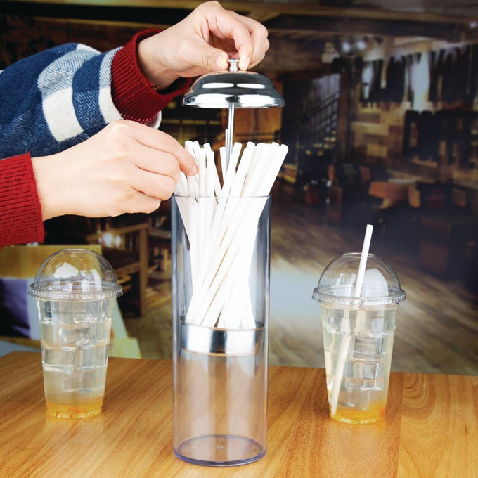 Distributeur de pailles en plastique - Olympia