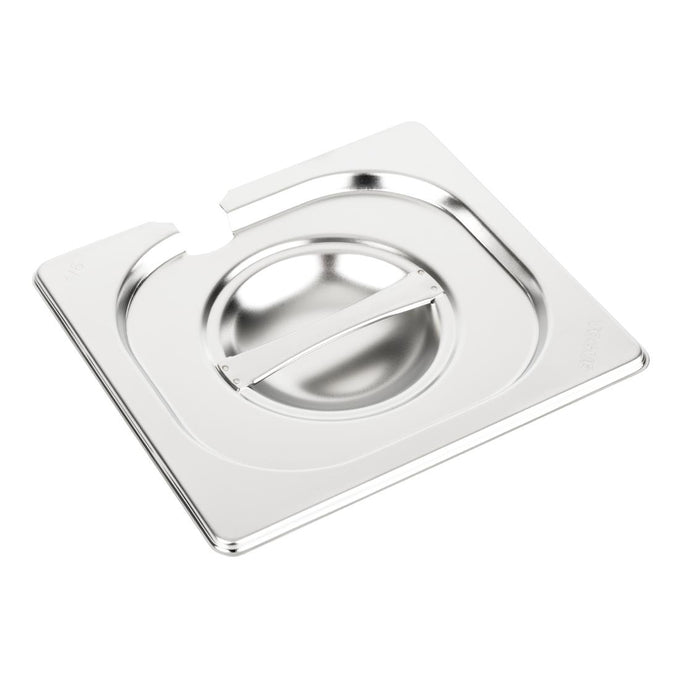 Couvercle inox avec encoche GN 1/6 - Vogue