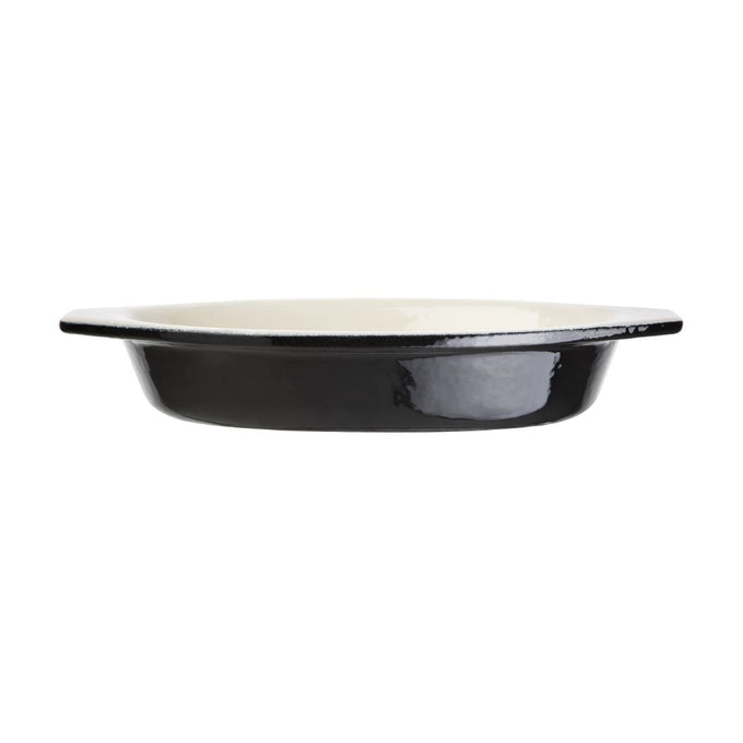 Plat à gratin ovale noir 650 ml - Vogue