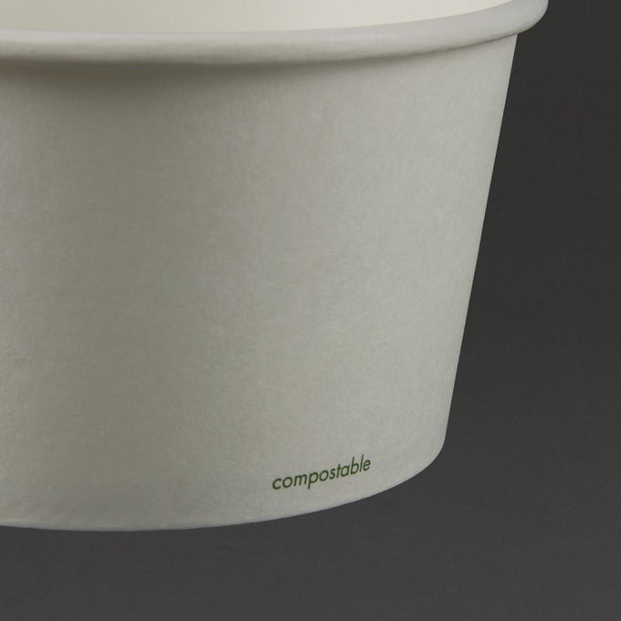 Bols à soupe / glace compostables 350 ml (lot de 500) - Vegware