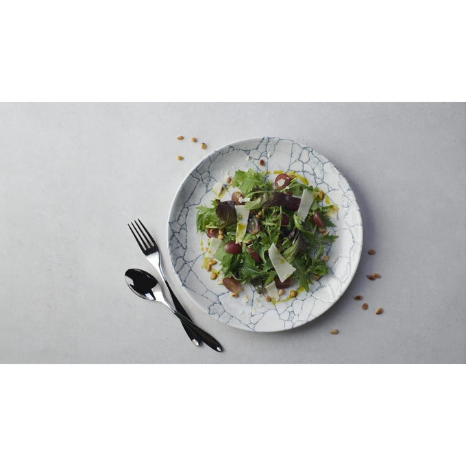Assiettes rondes Studio Prints Kintsugi Pearl Evolve Grey 217 mm (lot de 12) - Churchill