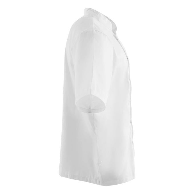 Vestes de cuisine manches courtes Boston blanches (lot de 5) - Whites Chefs Clothing