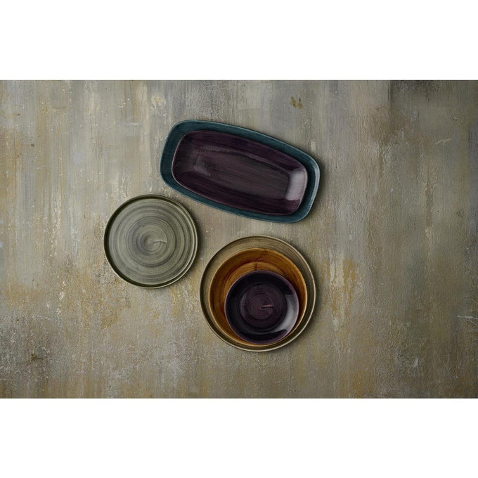 Assiettes rondes Stonecast Patina Purple 217 mm (lot de 12) - Churchill
