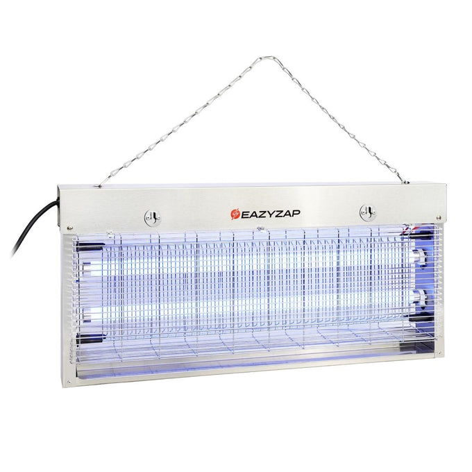 Désinsectiseur LED en inox brossé 20 W - Eazyzap