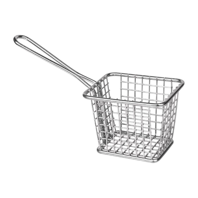 Petit panier carré de présentation avec manche long - Olympia