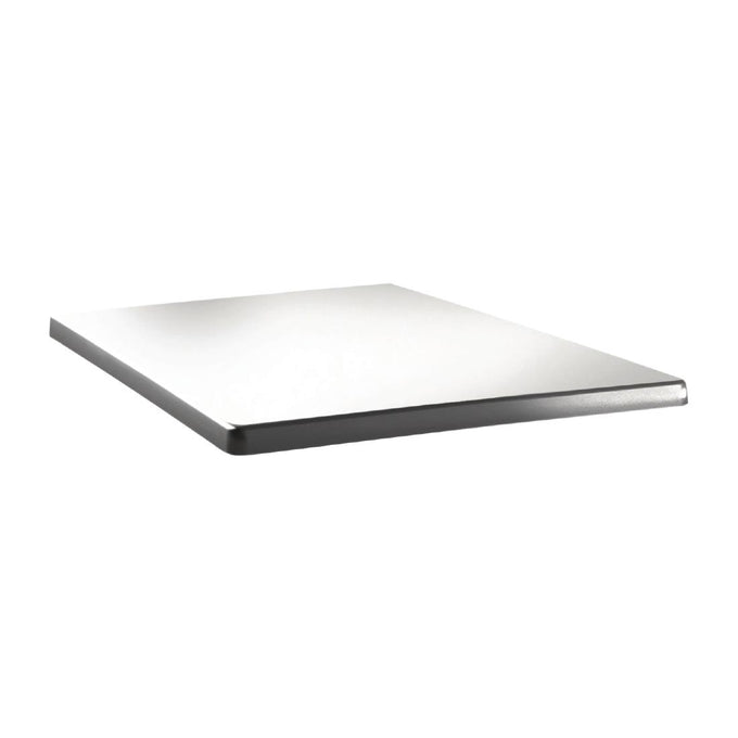 Plateau de table carré Classic Line 70 × 70 cm blanc pur - Topalit
