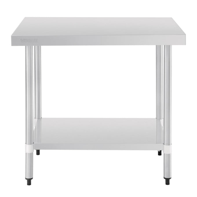 Table de préparation sans rebord en acier inoxydable 900 × 600 mm - Vogue