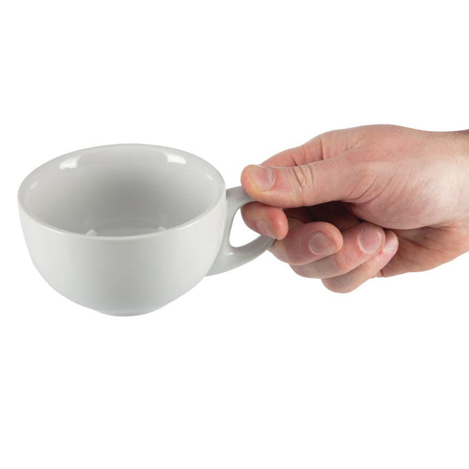 Tasses à cappuccino blanches 284 ml (lot de 12) - Olympia
