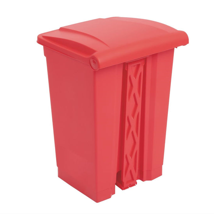 Poubelle de cuisine à pédale rouge 45 L - Jantex