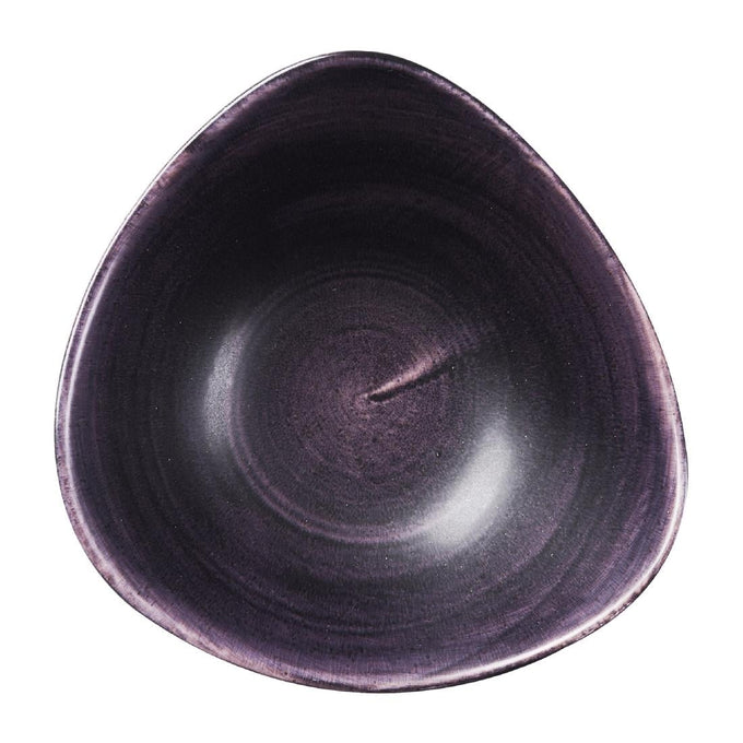 Bols triangulaires Stonecast Patina Purple 185 mm (lot de 12) - Churchill