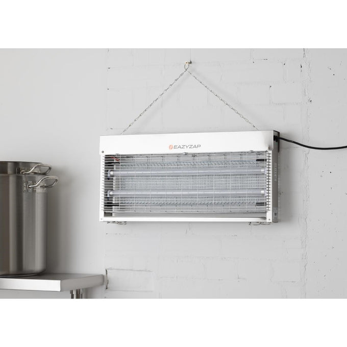 Désinsectiseur LED en inox brossé 20 W - Eazyzap