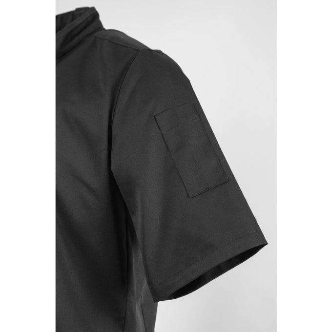 Veste de cuisine mixte col officier noire - Southside