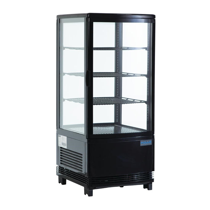 Vitrine réfrigérée économe en énergie série C noire 68 L - Polar