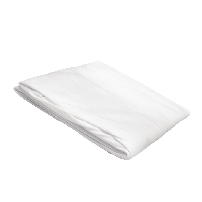 Nappe ronde blanche feuilles de lierre Luxor 2300 mm - Mitre Luxury