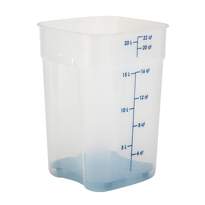 Boîte en polypropylène FreshPro CamSquare 20,8 L - Cambro