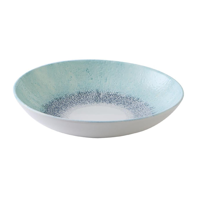 Assiettes coupe ronde Studio Prints Fusion Blue 248 mm (lot de 12) - Churchill