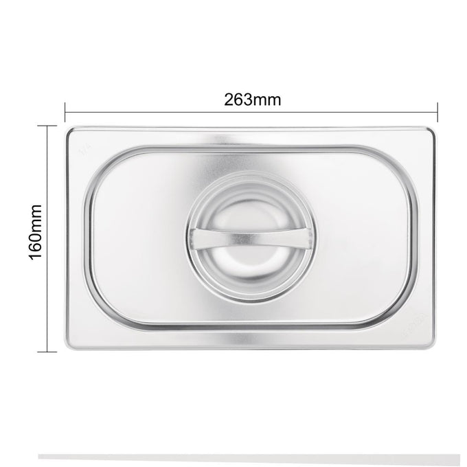 Couvercle GN 1/9 inox - Vogue