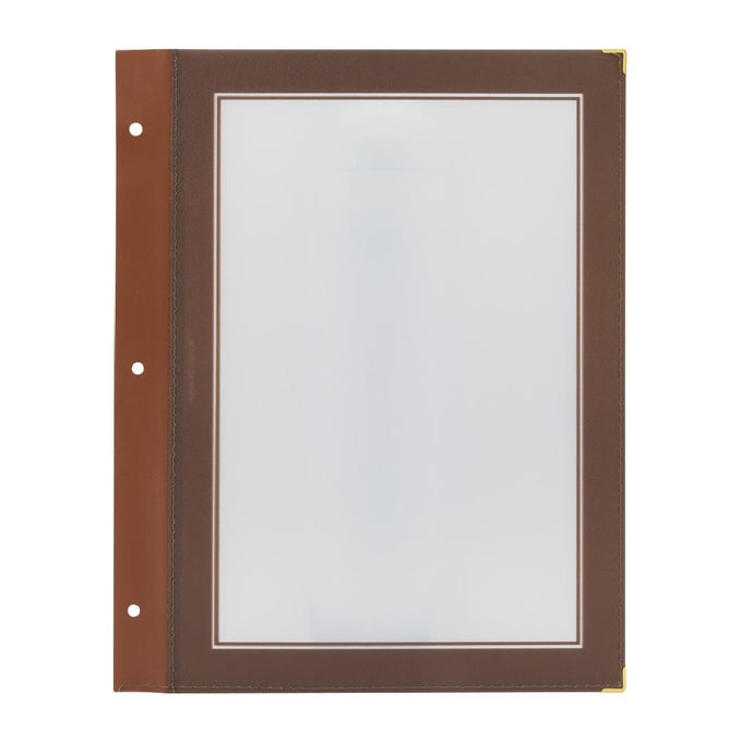 Inserts pour protège-menus A4 marron (lot de 5) - Securit