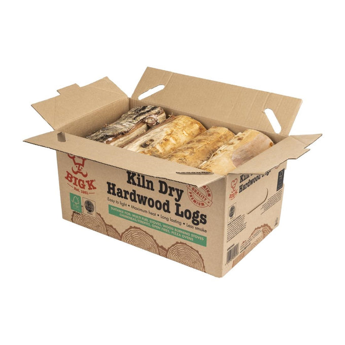 Bûches de bois dur sec 8Kg - Big K
