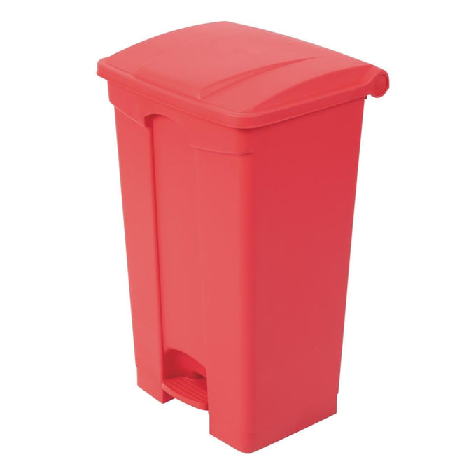 Poubelle de cuisine à pédale rouge 87 L - Jantex