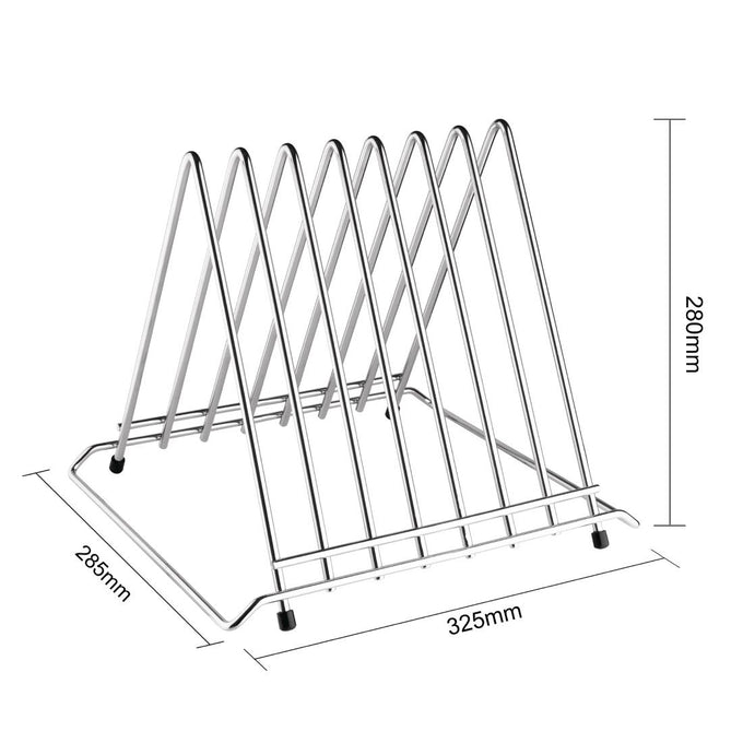 Support professionnel pour planches à découper 7 fentes - Hygiplas