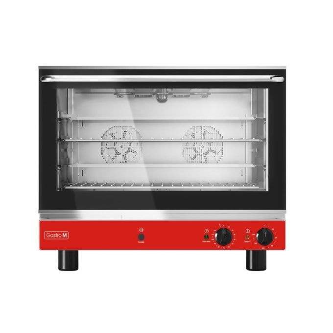 Four pâtissier à convection 4 niveaux avec humidificateur porte abattante 400 V - Gastro M