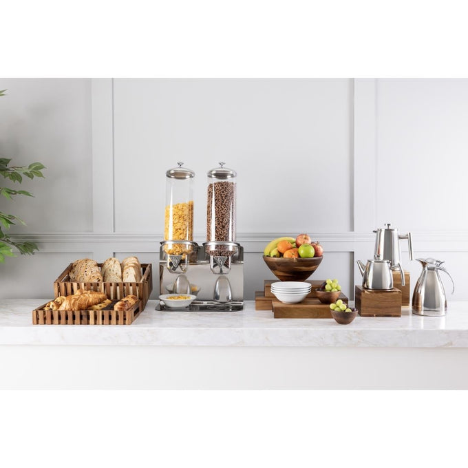 Distributeur de céréales double 2 × 4 L - Olympia