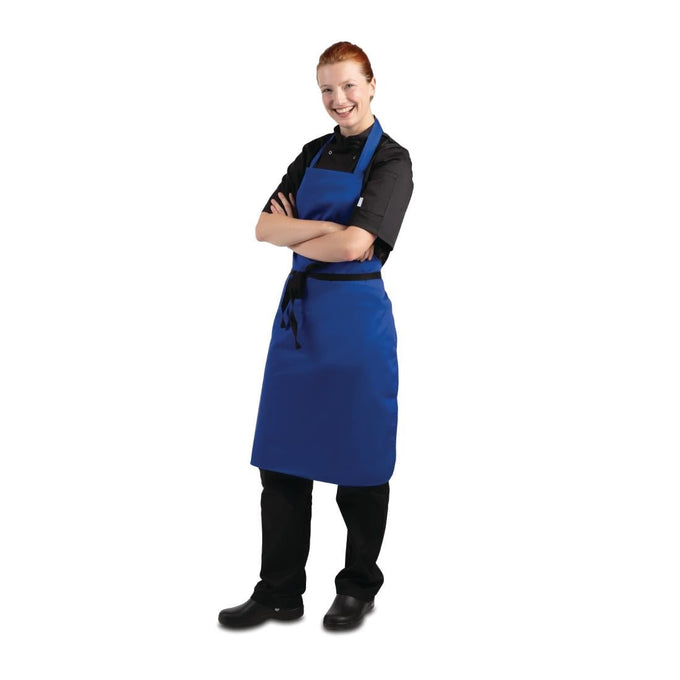 Tablier bavette bleu roi - Whites Chefs Clothing