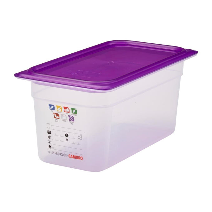 Bac en polypropylène Safetrak IML GN 1/3 150 mm - Cambro