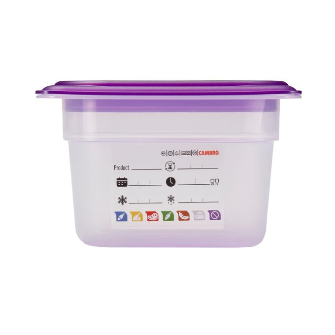 Bac en polypropylène Safetrak IML GN 1/6 100 mm - Cambro