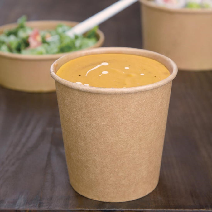 Pots à soupe en PLA 98 mm 455 ml (lot de 500) - Fiesta Compostable