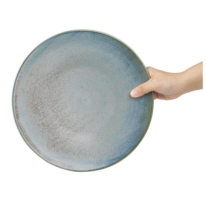 Assiettes Plates Ember Blue 275 mm (lot de 4) - Olympia