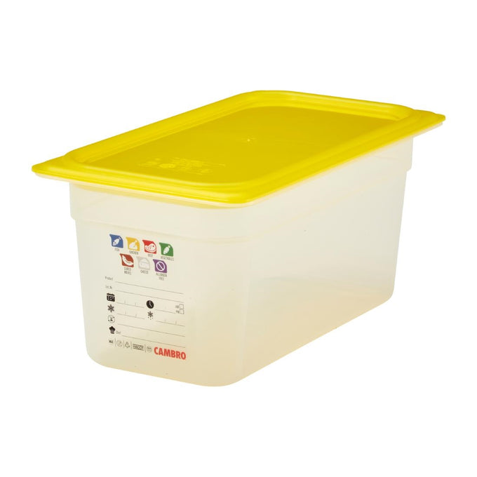 Bac en polypropylène Safetrak IML GN 1/3 150 mm - Cambro