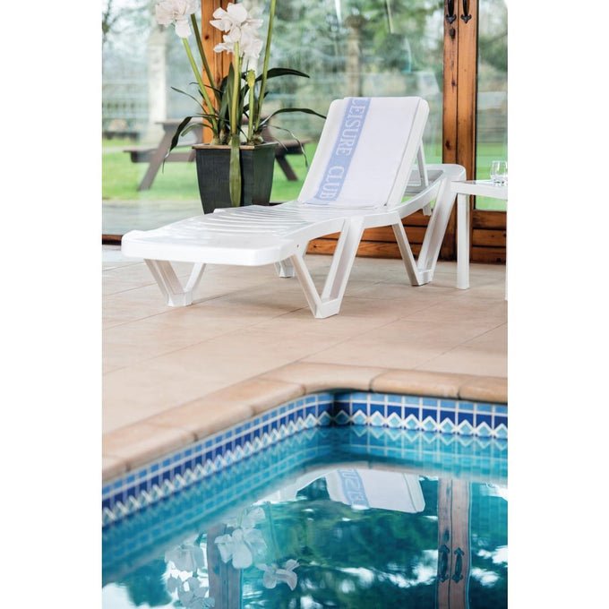 Bains de soleil en polypropylène blancs (lot de 4) - Resol