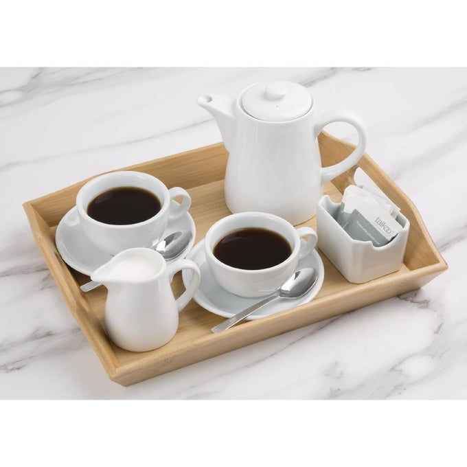 Soucoupes Élégantes Whiteware 148 mm (lot de 12) - Olympia