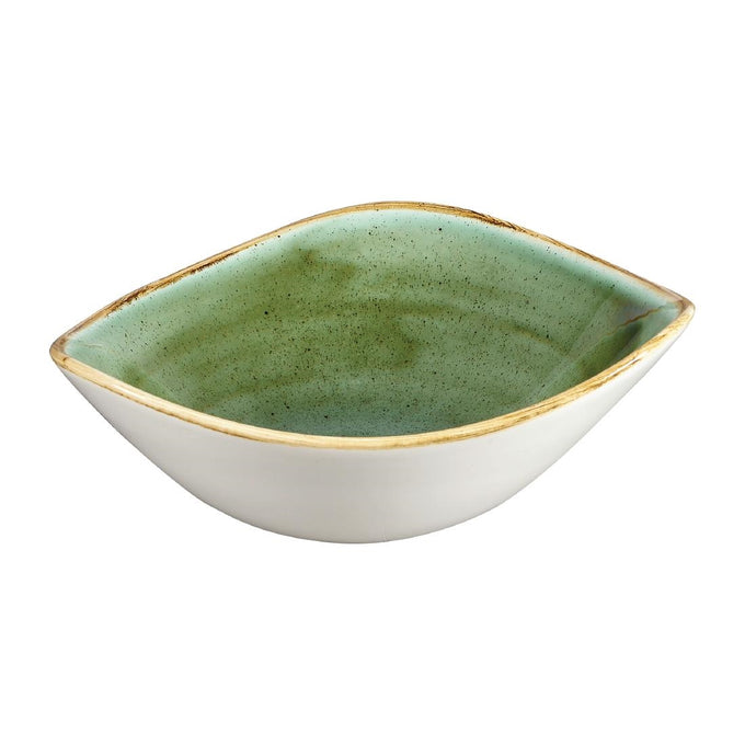 Bols triangulaires Stonecast Samphire Green 185 mm (lot de 12) - Churchill